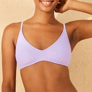 NWT Lilac Scoop Bikini Top